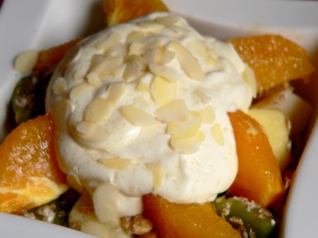 creme fraiche on top