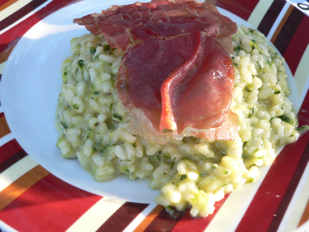 bučkasta rižota s pršutom